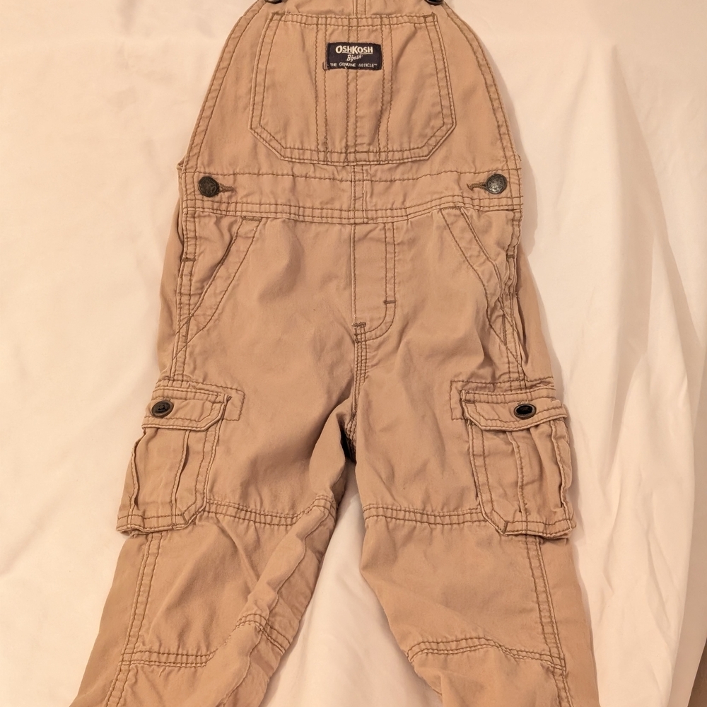 OshKosh B'gosh Beige Kids Overalls 24 Months